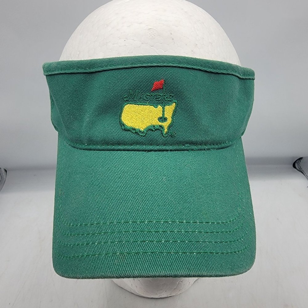 Masters American Needle Adults National Green Visor Strap Back Hat 100% Cotton